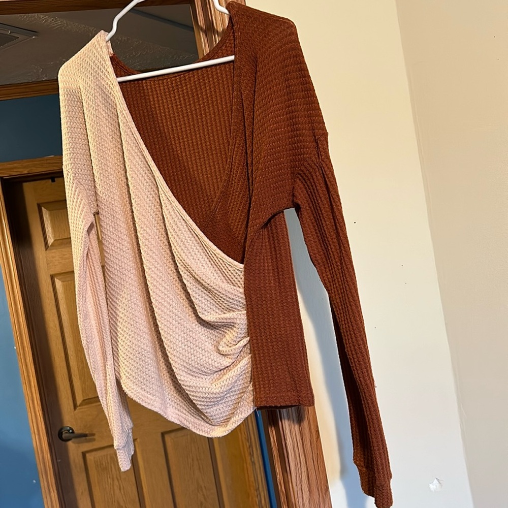 Cream & Rust sweater